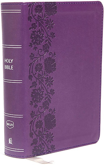 NKJV Compact Reference Bible - Purple, Leathersoft