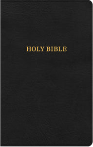 KJV Thinline Reference Bible - Black, Leathersoft
