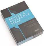 NKJV Reader’s Reference Bible - Brown, Leathertouch, Indexed