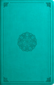 ESV - Large Print Value Thinline Bible, TruTone, Turquoise, Emblem Design