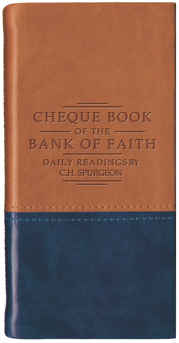 Cheque Book of the Bank of Faith - Tan/Navy