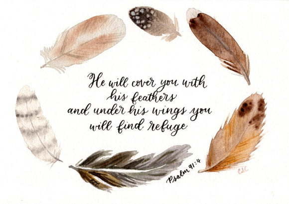 He will Cover you with His Feathers