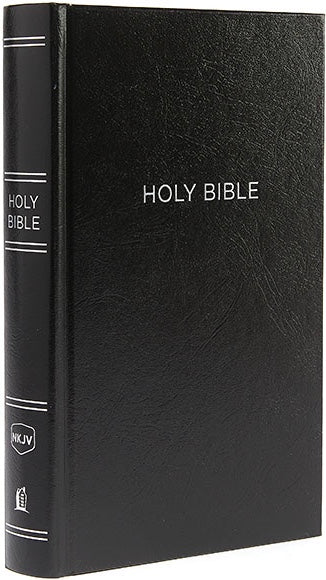 NKJV Personal Size Giant Print Reference Bible - Hardback, Black