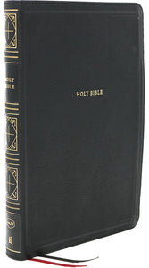 NKJV Giant Print Thinline Bible - Black, Leathersoft