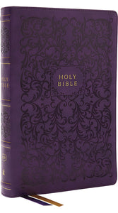KJV Center-Column Reference Bible - Purple, Leathersoft (Indexed)