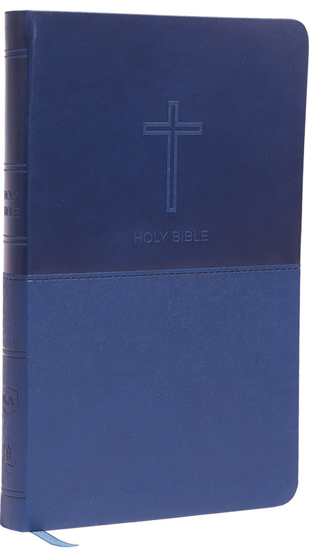 NKJV Value Thinline Bible - Navy, Leathersoft