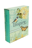 NLT Inspire Scripture Journalling Bible - Leatherlike, Hardcover, Aquamarine