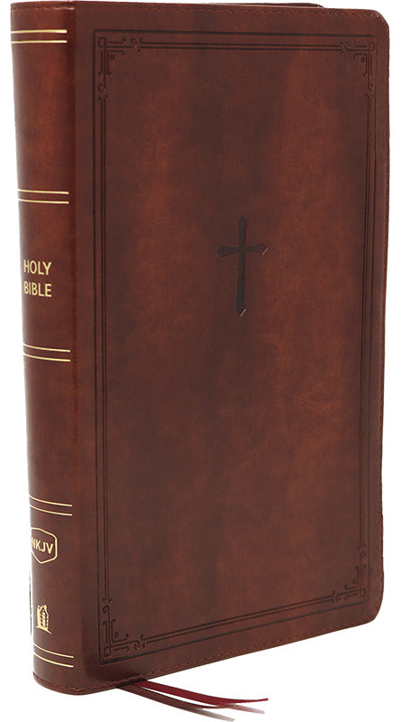 NKJV End-of-Verse Reference Bible, Large Print, Personal Size, Brown
