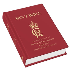 KJV - King Charles III Coronation Bible: Royal Ruby Text, Hardback, Burgundy