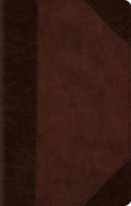 ESV Large Print Compact Bible Trutone, Brown/Walnut, Portfolio