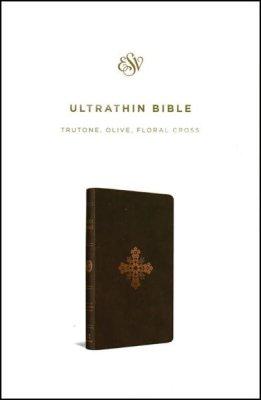 ESV Ultrathin Bible Floral Cross Design