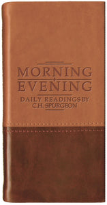 Morning & Evening: Daily Readings by C. H. Spurgeon - Tan/Burgundy