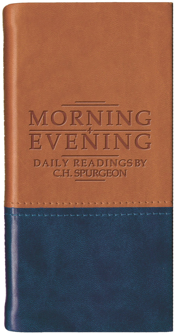 Tan/Navy Morning & Evening: Daily Readings by C. H. Spurgeon