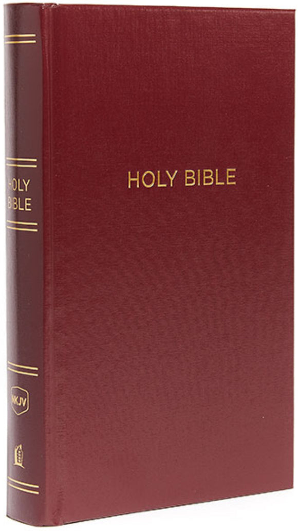 NKJV Personal Size Giant Print Reference Bible - Hardback, Burgundy