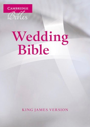 KJV Wedding Bible, Ruby Text Edition, White French Morocco Leather