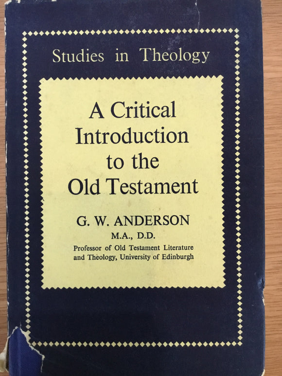 A Critical Introduction to the Old Testament