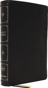 NKJV Large Print Reference Bible - Black, Leathersoft