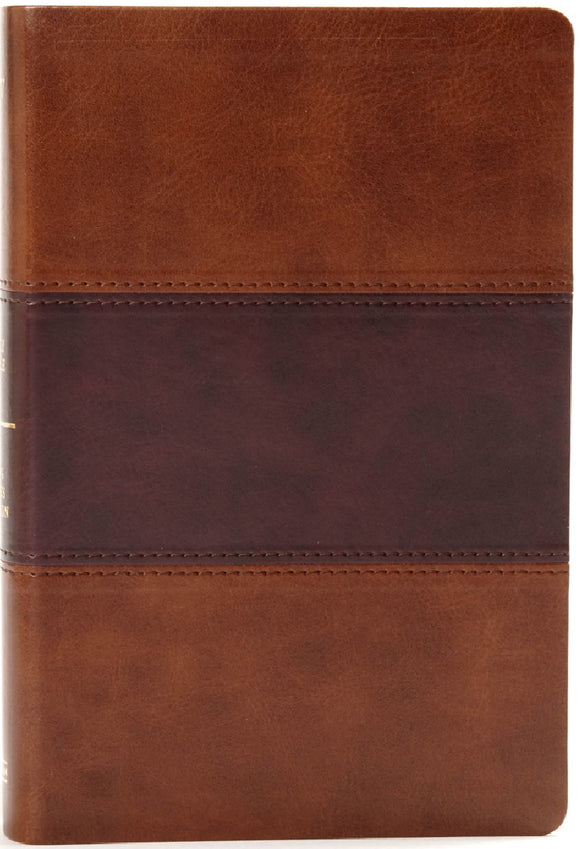 KJV Large Print Personal Size Reference Bible - Saddle Brown,Leathertouch (indexed)