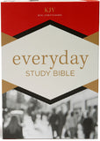 KJV Everyday Study Bible - British Tan, LeatherTouch