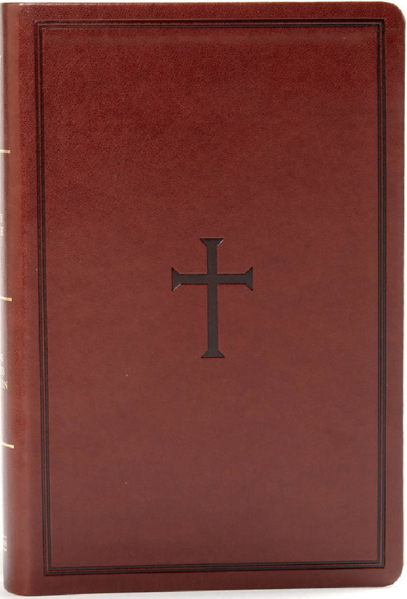 KJV - Large Print Personal Size Reference Bible: Brown, Leathertouch
