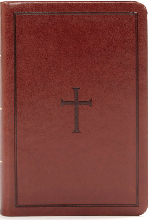 KJV Large Print Compact Reference Bible - Brown, Leathertouch