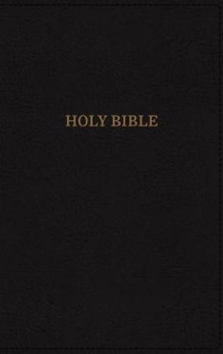 KJV Compact Large Print Deluxe Reference Bible - Black, Leathersoft