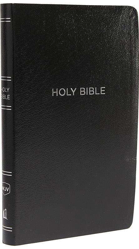 NKJV Thinline Reference Bible - Black, Leatherflex