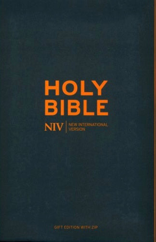 NIV Gift Edition with Zip Bible - Charcoal