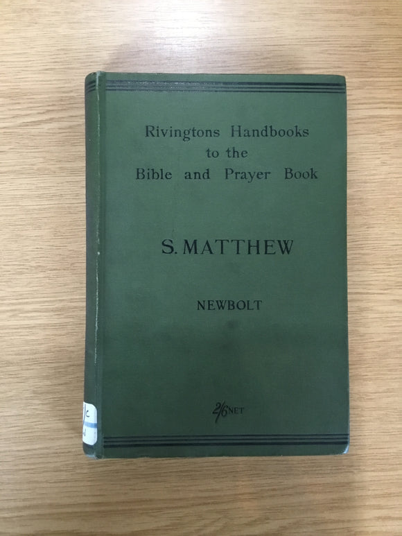 St. Matthew (Rivingtons Handbooks to the Bible and Prayer Book)