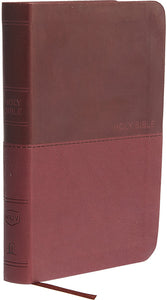 NKJV Value Compact Thinline Bible, Burgundy Leathersoft