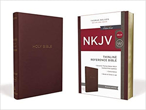 NKJV - Thinline Reference Bible, Burgundy