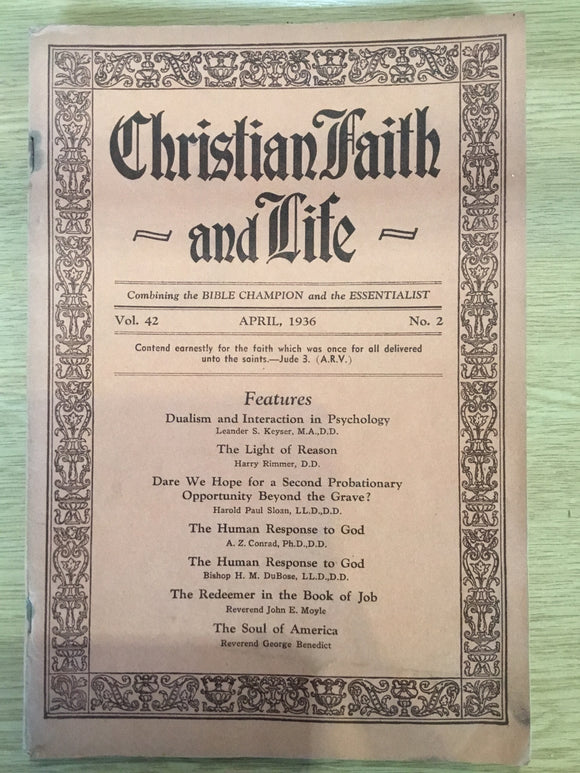 Christian Faith and Life Journal
