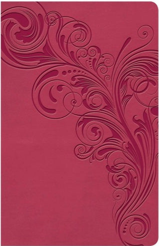 KJV Large Print Personal Size Reference Bible (indexed) - Pink, Leathertouch