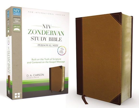 NIV - Zondervan Study Bible: Personal Size, Duo-tone, Chocolate/Caramel